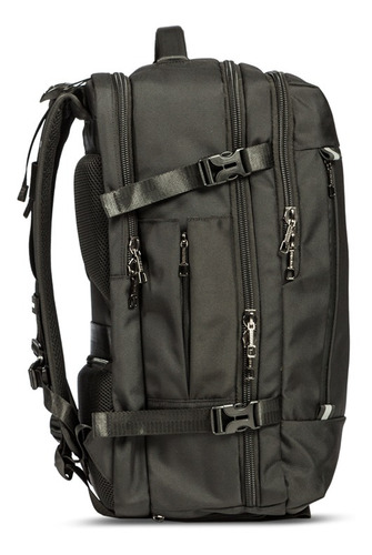 Imagen 3 de 8 de Mochila Viaje Primicia Gde Fly Impermeable Antirrobo Cuota