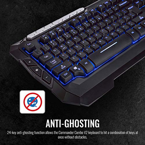 Thermaltake Tt Esports Commander Combo V2, Teclado Y Mouse P