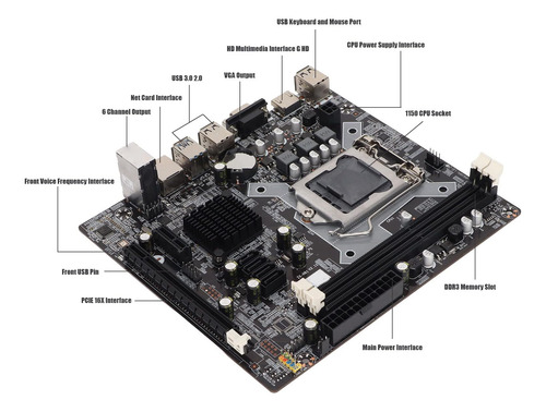 Placa Base De Juegos Ddr3 Intel H81 Computer Plotorboard Lga