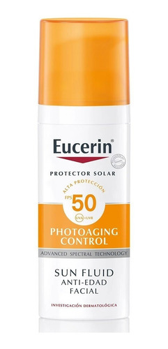 Solar Fluido Anti Edad Facial Eucerin Fps50 Por 50 Ml