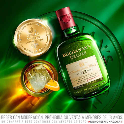 Whisky Escocés Buchanan's Deluxe 12 Años Blended Con Estuche