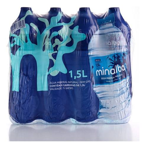 Água Mineral Minalba Sem Gás 1,5l Pack C/8unid