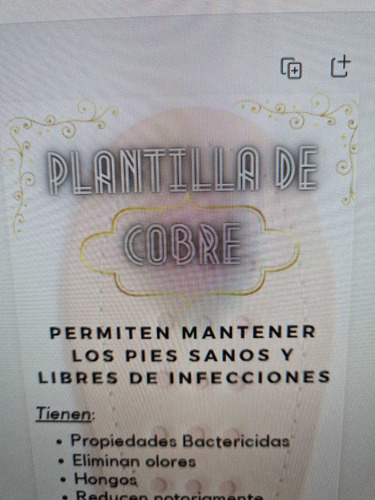 Imagen 5 de 5 de Plantillas De Cobre Hechas En Badana 35 Al 44