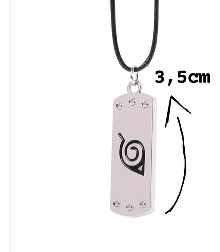 Collar Ánime Japonés Naruto Konoha Aldea De La Hoja / Kunai