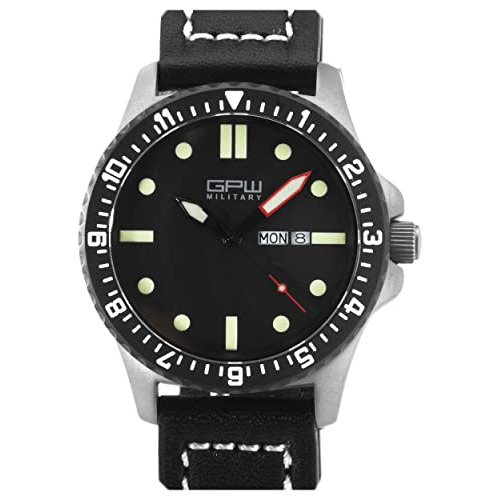 Reloj Militar Alemán De Titanio Con Fecha Y Día. 200m W-r. C