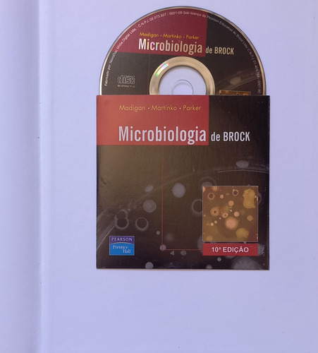 Livro Microbiologia De Brock 10 Ed. Com Cd Incluso Em Excelente Estado De Conservação