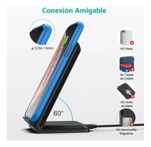 Cargador Inalámbrico Carga Rápida 15w De Tipo Universal