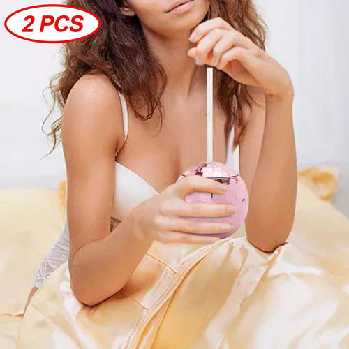 Suministros Para Fiestas Con Pajita De 20 Onzas De Oro Rosa