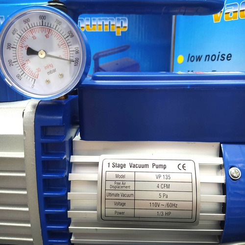 Imagen 3 de 4 de Bomba Vacio Aire Acondicionado 1/3 Hp 4cfm Nevera Carro