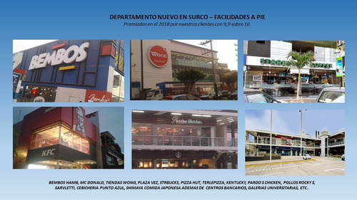 Imagen 13 de 14 de Departamento En Surco, Nuevo Y Amoblado