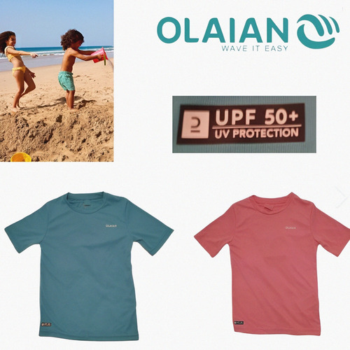 Camisa Protectora Playa Piscina Para Niños Olaian