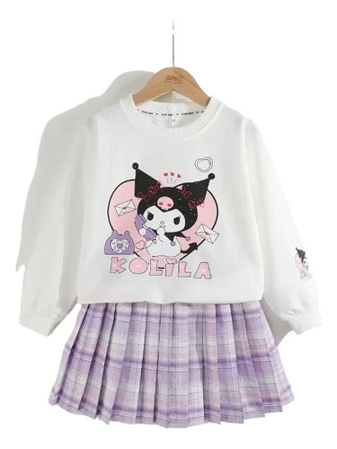 Conjunto De Blusas Y Falda Kuromi Para Niñas Pequeñas, Ropa