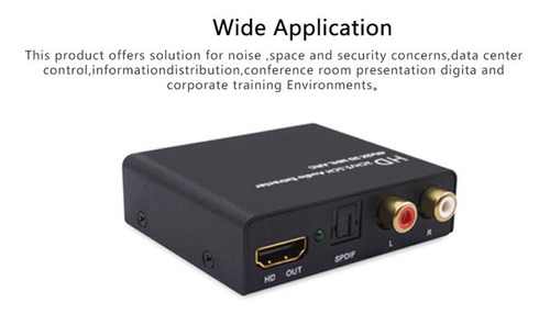 Imagem 4 de 9 de Hd 2.0 Extrator De Áudio Suporte 4k 60hz Yuv 4:4:4 E Hdr Hd