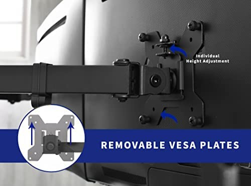 Vivo Soporte De Escritorio Para Dos Monitores, Soporte Total