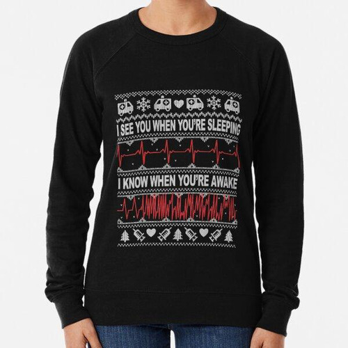 Buzo Enfermera Taquicardia Y Médico Ugly Christmas Sweater M