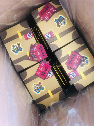 Dulcero Tipo Maleta Temática De Harry Potter 10 Pzs