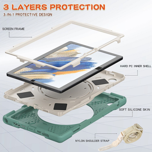Funda Tablet Silicona+pc For Samsung Galaxy Tab A8 10.5 202