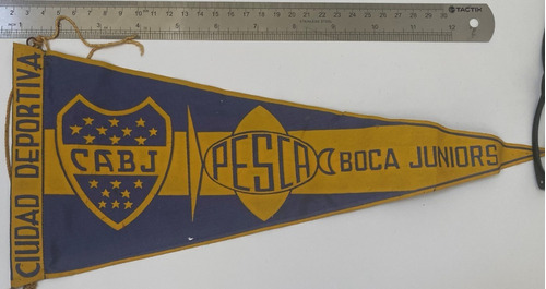Banderín Boca Juniors Pesca Argentina 36 Cm Largo Tela B10