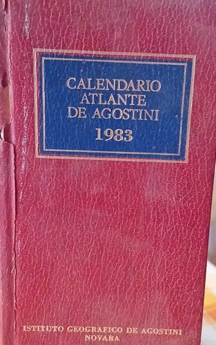 Calendario Atlante De Agostini 1983 En Italiano