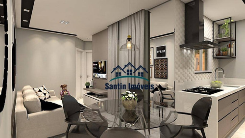 Cobertura Com 2 Dormitórios ,50 % Coberta,fino Acabamento,vaga De Garagem À Venda, 83 M² - Santa Maria - Santo André/sp - Co0452