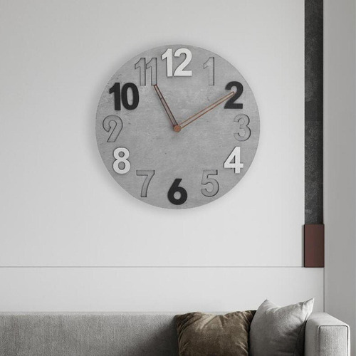 Reloj De Pared Reloj De Pared Decorativo De 12 Pulgadas Gris