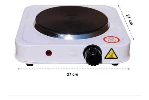 Cocina Cocinilla Eléctrica 1 Plato Encimera De 1000w Color Blanco