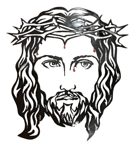 Jesus Com Espinhos Headpiece Metal Artesanato Sinal Presente