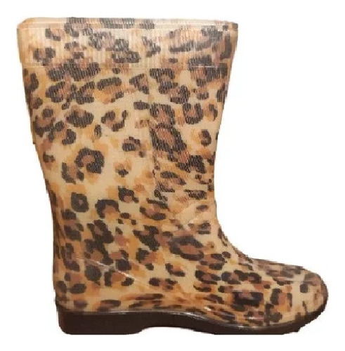 Botas De Lluvia Mujer Dama Estampada Torerita Art 101