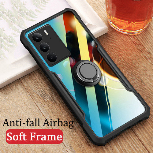 Capa Para Realme C75 4g Com Moldura Macia E Transparente