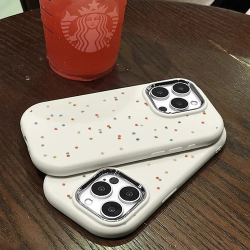 . Funda De Silicona For iPhone Con Diseño De Luna Colorida