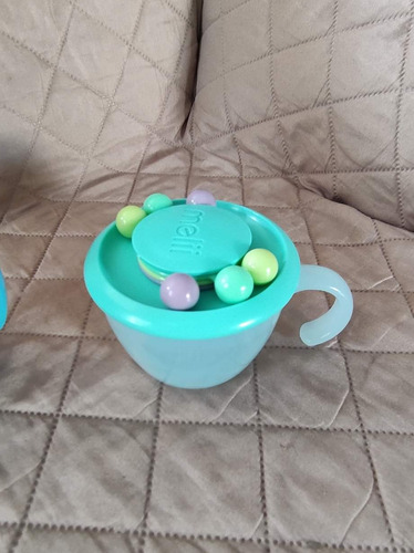 Recipiente Comida Bebé Ábaco Menta 200 Ml Snack Alimentación