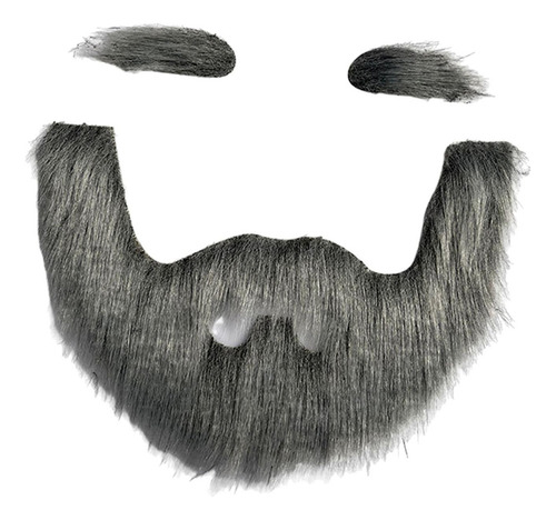 Conjunto De Cejas Y Barba Postizas, Accesorios De Gris Negro