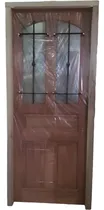 Comprar Puerta Cedro Extra Porch  80x200 Con Reja Y Vidrio