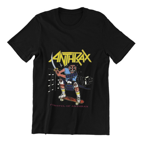 Polera Unisex Anthrax Heavy Metal Musica Espada Estampado