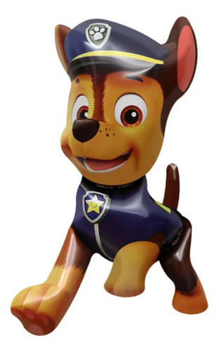 2 Globos Cumpleaños Chase Paw Patrol Patrulla Canina Mediano