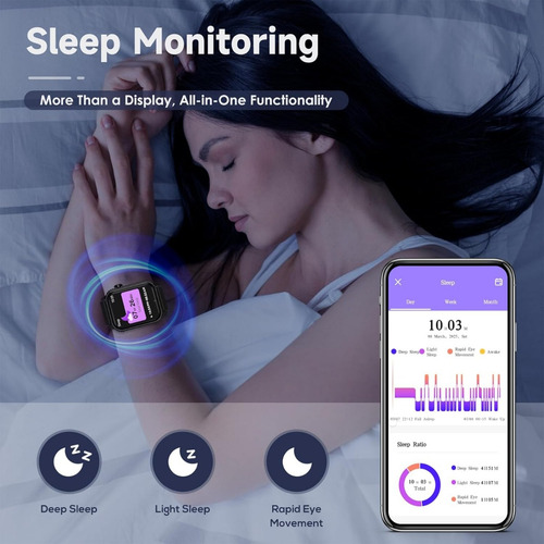 Tg08 Smartwatches Para Mujeres Hombres, 1.83» Hd Smartwatch Con Ip67 Impermeable, Bluetooth Call & Music Control