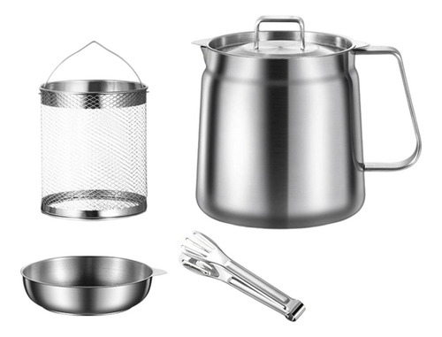 Recipiente De Cocina Con Filtro De Acero Inoxidable 2 Litros