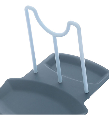 2 Olla Tapa Estante Encimera Despensa Organizador Azul