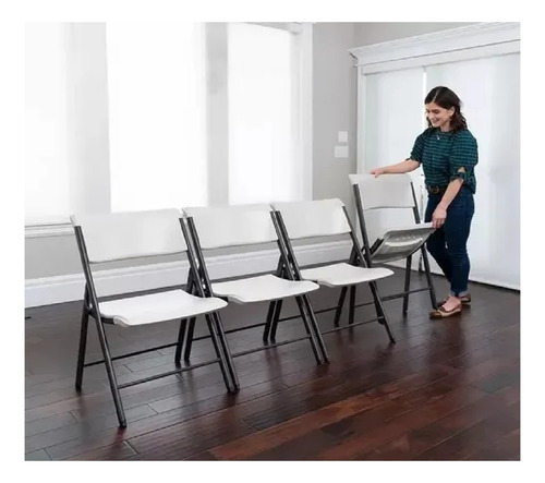 Sillas 2pzs Plegables Lifetime Uso Rudo Para Patio Evento