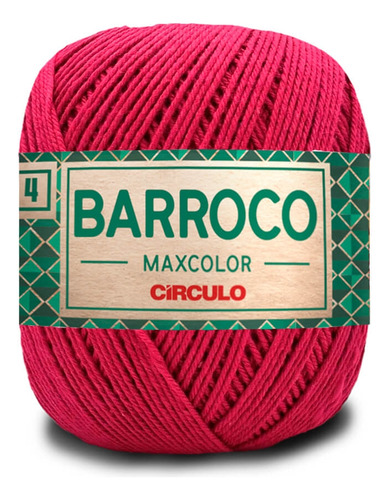 Barbante Barroco Maxcolor N.4 200g Circulo Cor 3951 - Viva Magenta