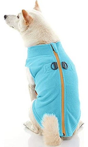 Gooby Zip Up Dog Chaleco De Lana Para Perros Pequenos