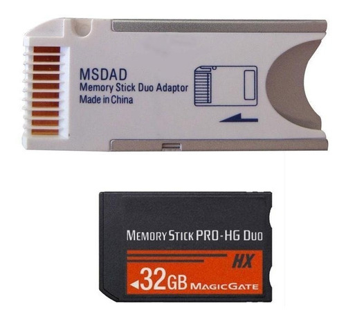 Tarjeta Memoria Memory Stick Pro Duo Adaptador Para Sony Cam