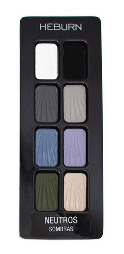 Heburn Maquillaje Profesional Paleta Sombras Ojos Neutra 940