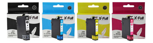 4 Cartucho De Tinta X-full Compatível C/ Xp-401 Xp-411 Xp201