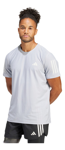 Playera adidas Correr Own The Run Hombre Gris In1501