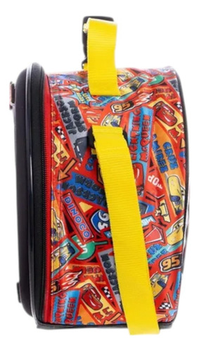 Kit Primaria Ruz Mochila Lonchera Lapicera Cars Lightyear 3d Rojo Impresion 3d