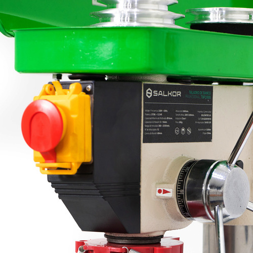 Taladro De Banco 16mm 375 Watts 1/2hp 12v Salkor Color Verde