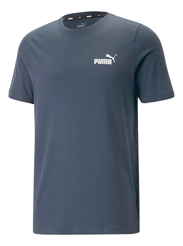 Camiseta Puma Ess Small Logo Tee (s)  Hombre - Azul