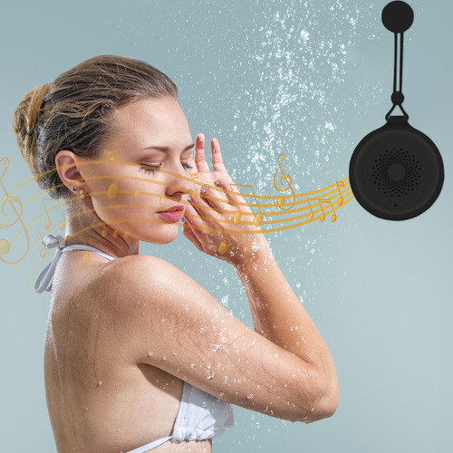 Altavoz De Ducha Bluetooth Impermeable L Con Ventosa Y Micró