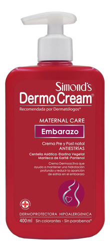 Crema Simond's Embarazo Pre Y Post Natal, 400 Ml (2 Unid.)